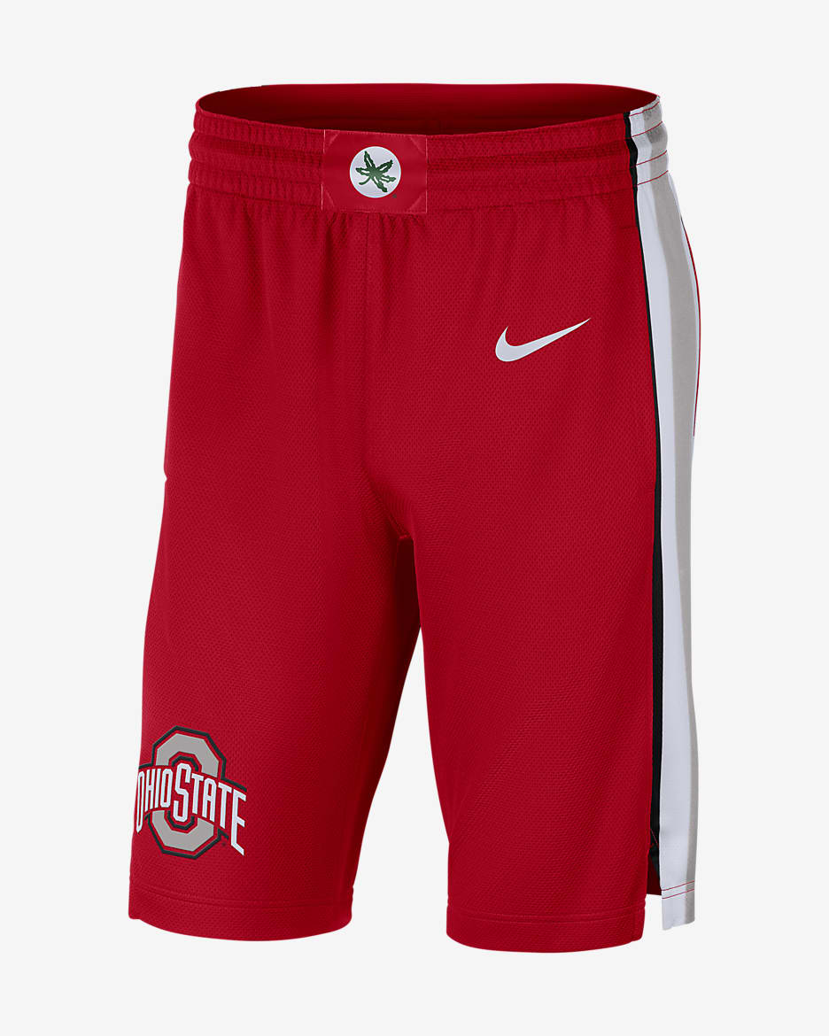 Nike College Dri-FIT (Ohio State) Men's Basketball Shorts - University Red