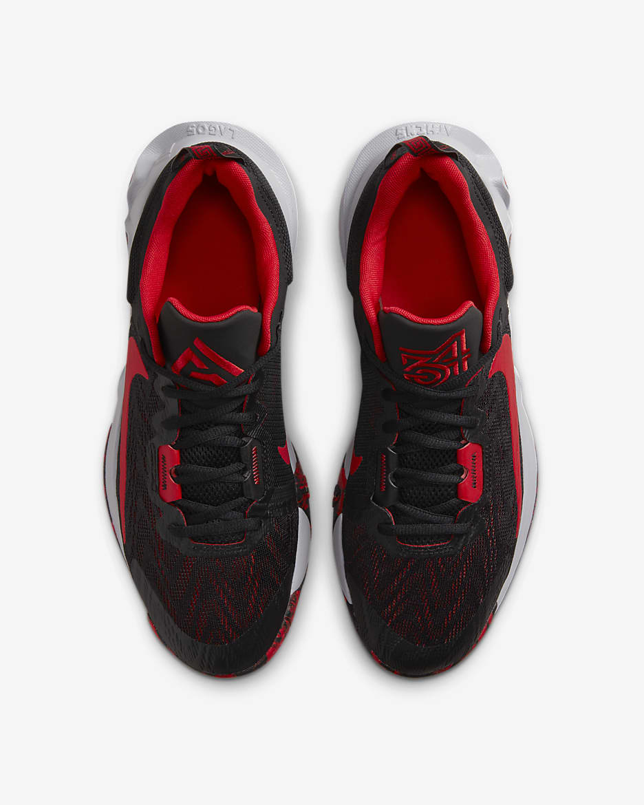 Giannis Immortality 2 Basketball Shoes - Black/Wolf Grey/University Red