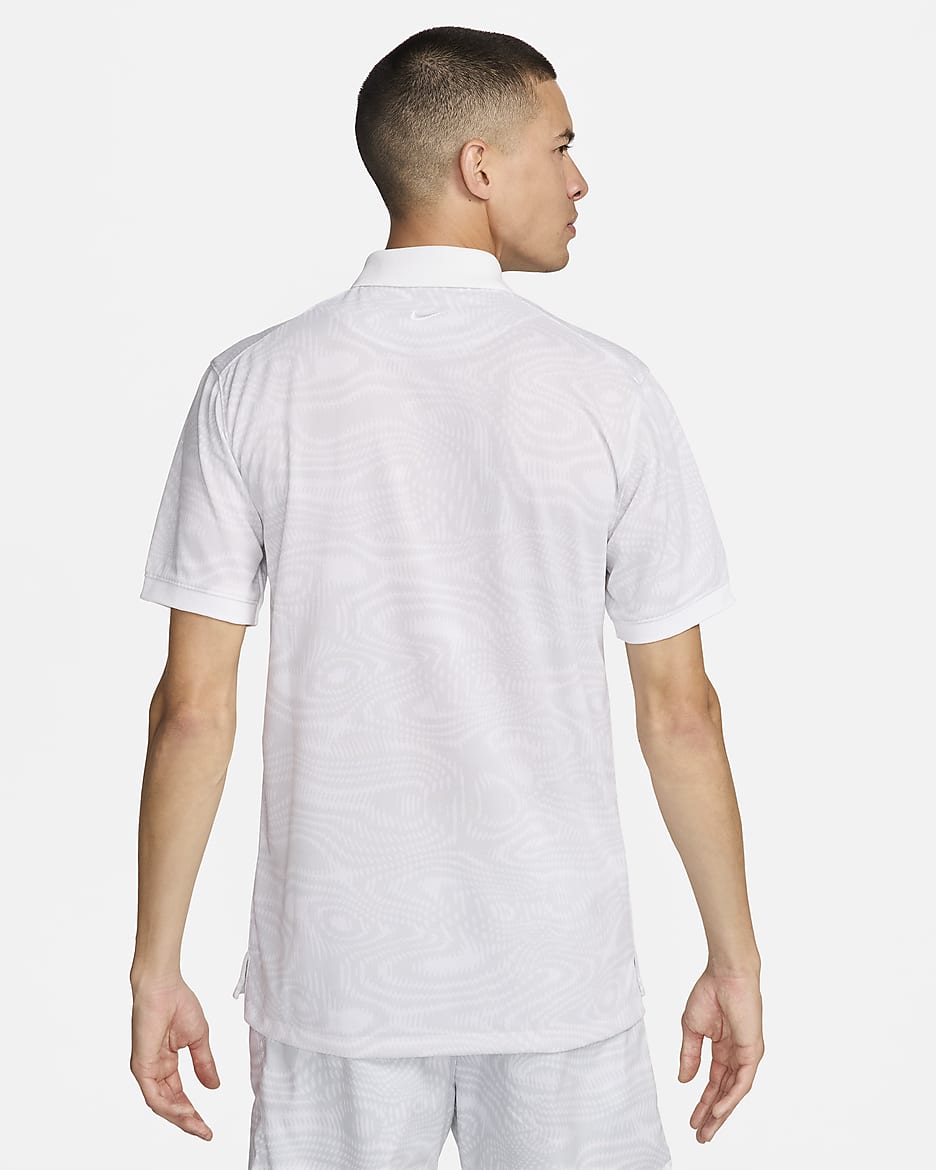 Polo de tenis Dri-FIT para hombre The Nike Polo Heritage - Blanco/Blanco