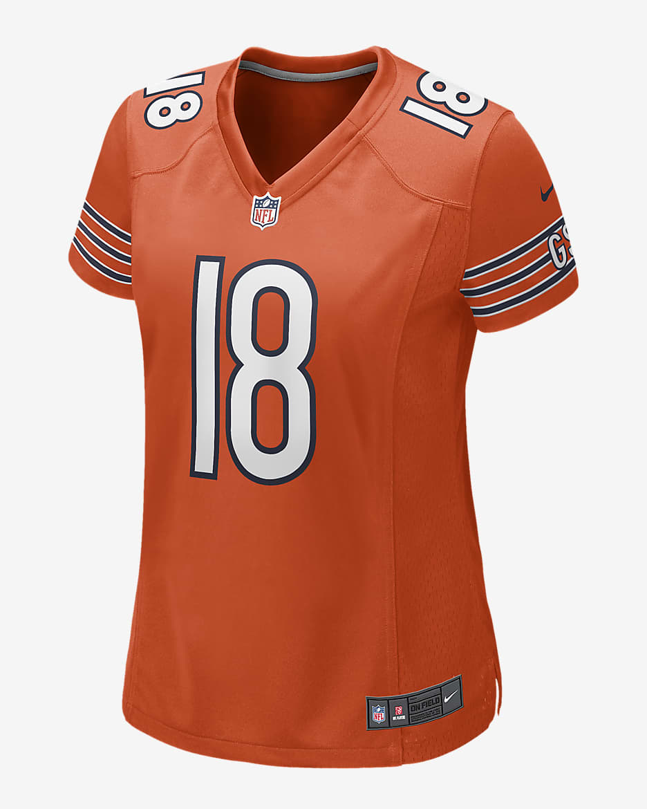 Caleb Williams Chicago Bears Women’s Nike NFL Game Jersey - Orange