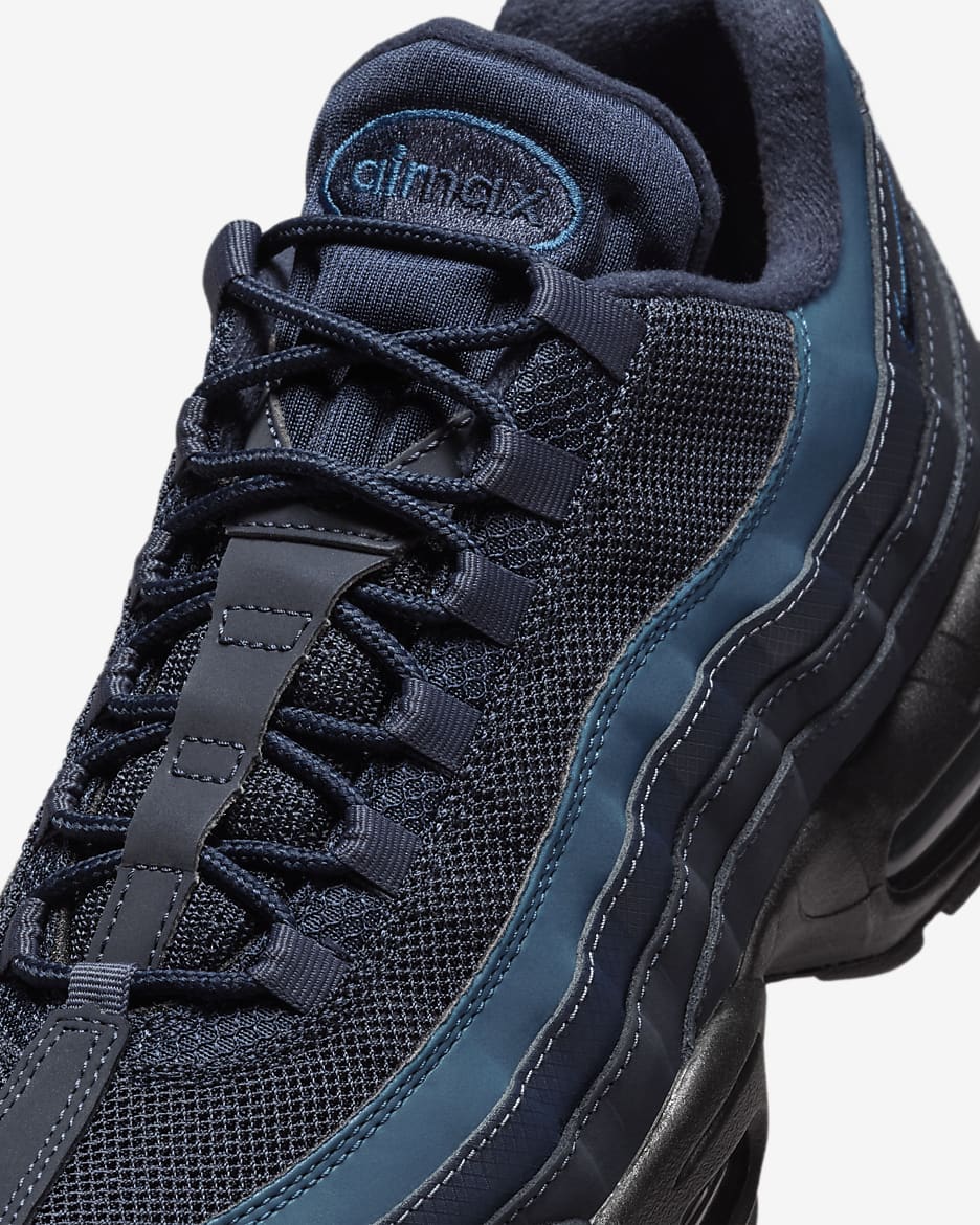 Nike Air Max 95 Men's Shoes - Black/Thunder Blue/Court Blue/Obsidian