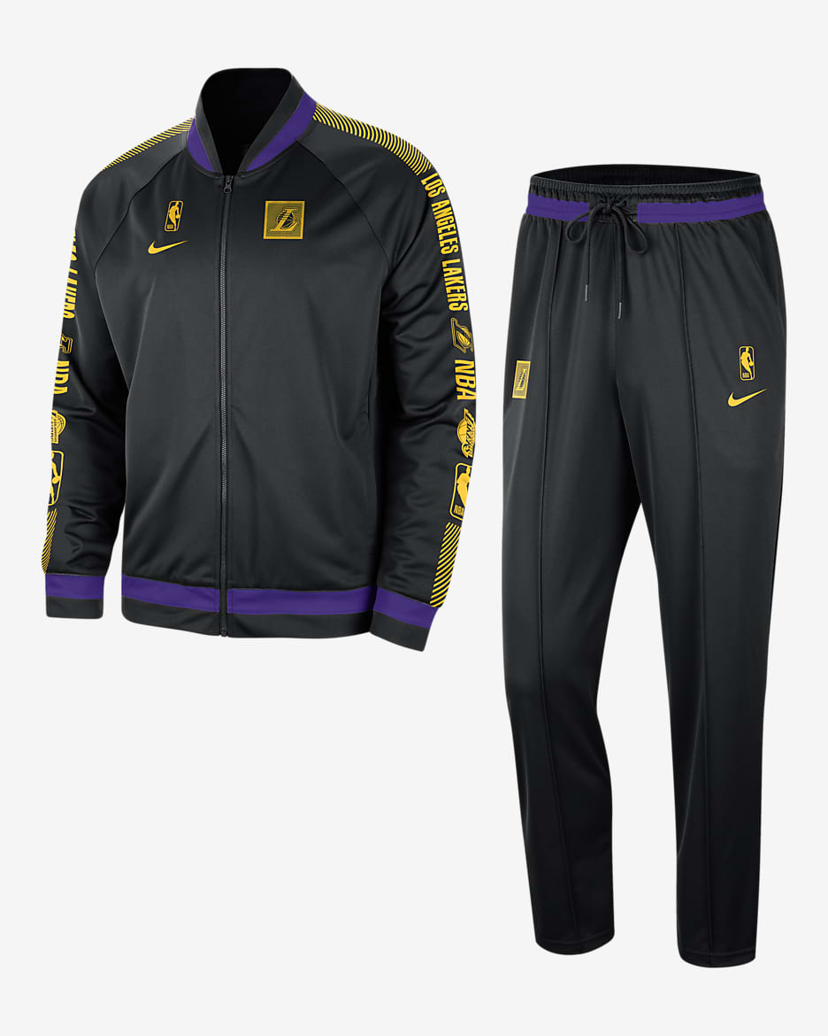 Los Angeles Lakers Starting 5 Nike Dri-FIT NBA-s férfi tréningruha - Fekete/Field Purple