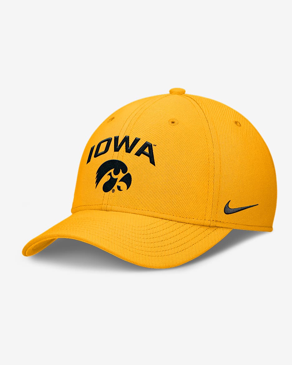 Iowa On-Field Rise Swoosh Men's Nike Dri-FIT College Hat - Gold