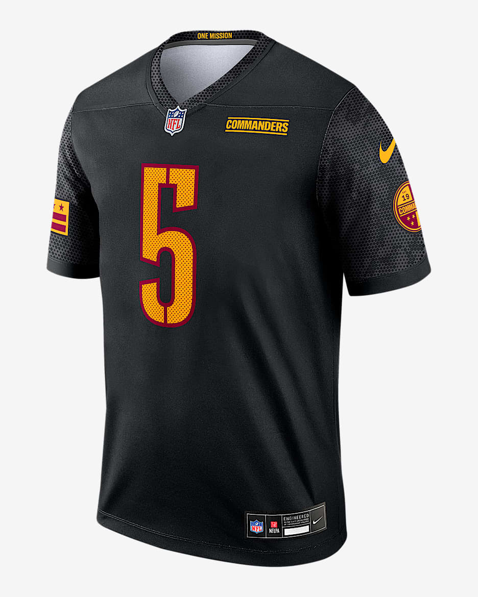 Jayden Daniels Washington Commanders Men's Nike Dri-FIT NFL Legend Jersey - Black