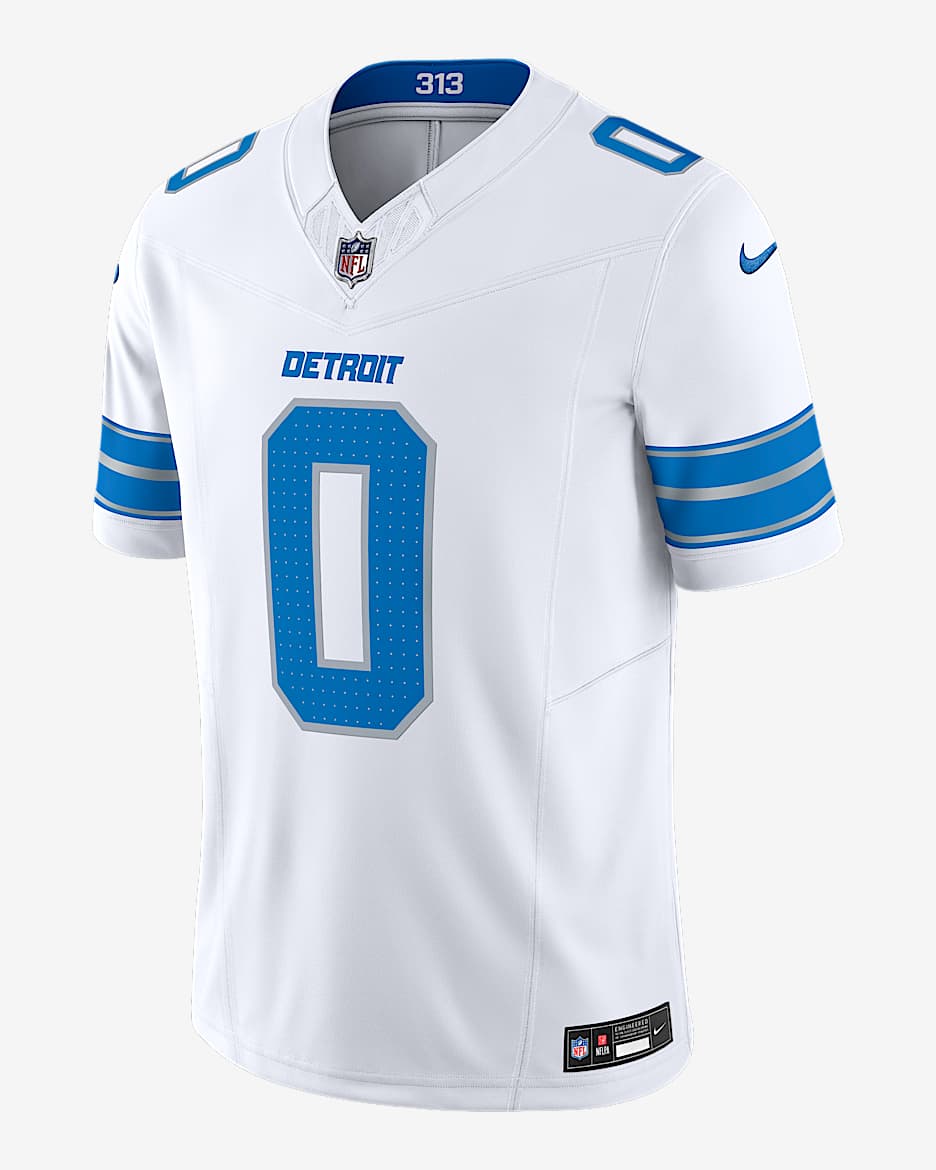 Jersey Nike Dri-FIT de la NFL Limited para hombre Jahmyr Gibbs Detroit Lions - Blanco