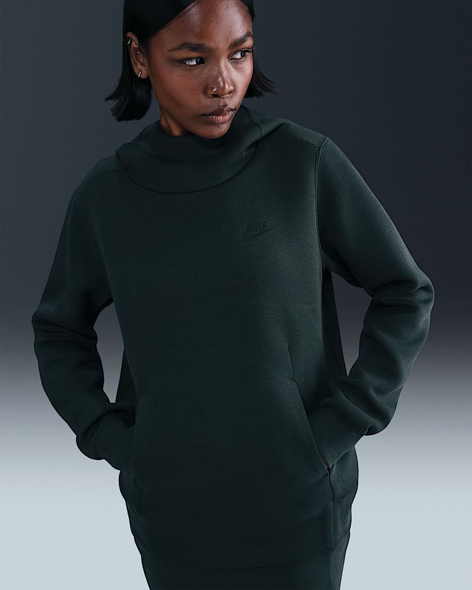 Nike Sportswear Tech Fleece Women's Hoodie - Seaweed/Black