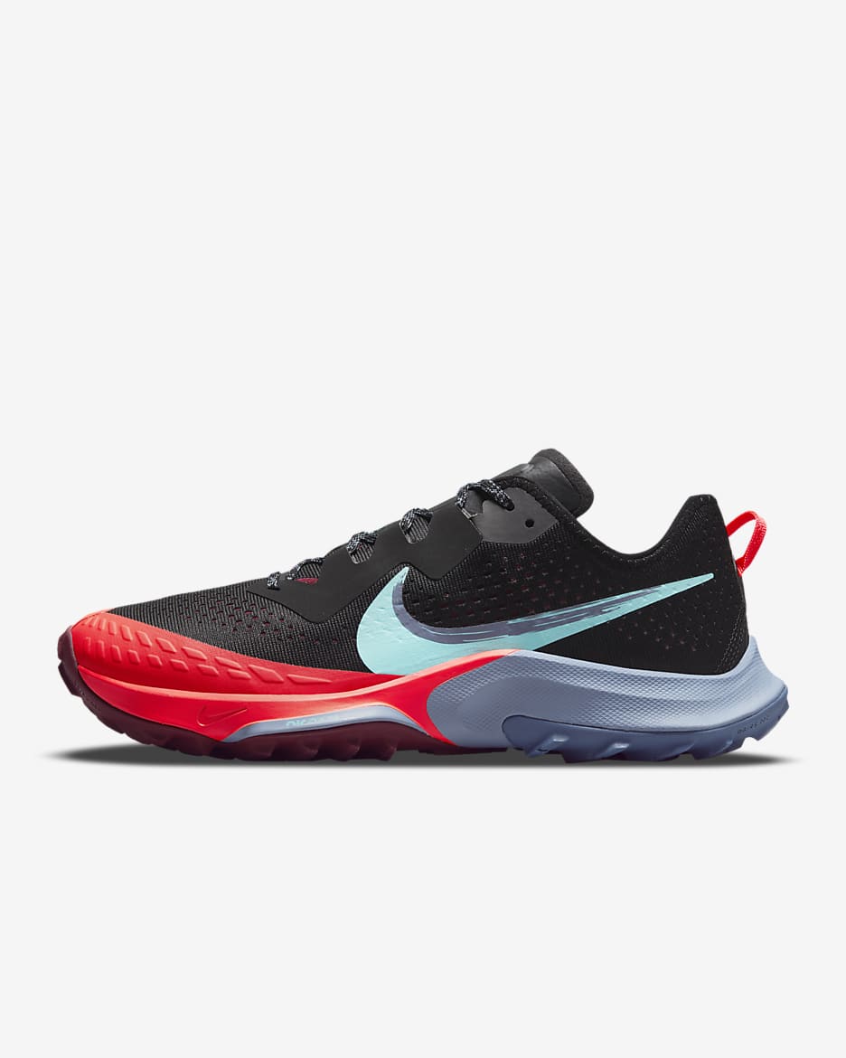 Tenis de trail running para hombre Nike Kiger 7 - Negro/Remolacha oscuro/Pizarra cenizo/Turquesa dinámico