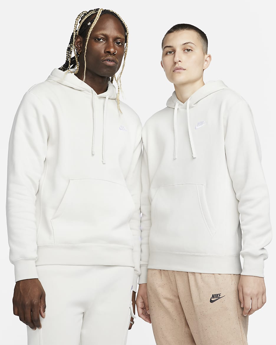 Top4running Nike Sportswear Swoosh Hoodie White Nike Nsw Swoosh