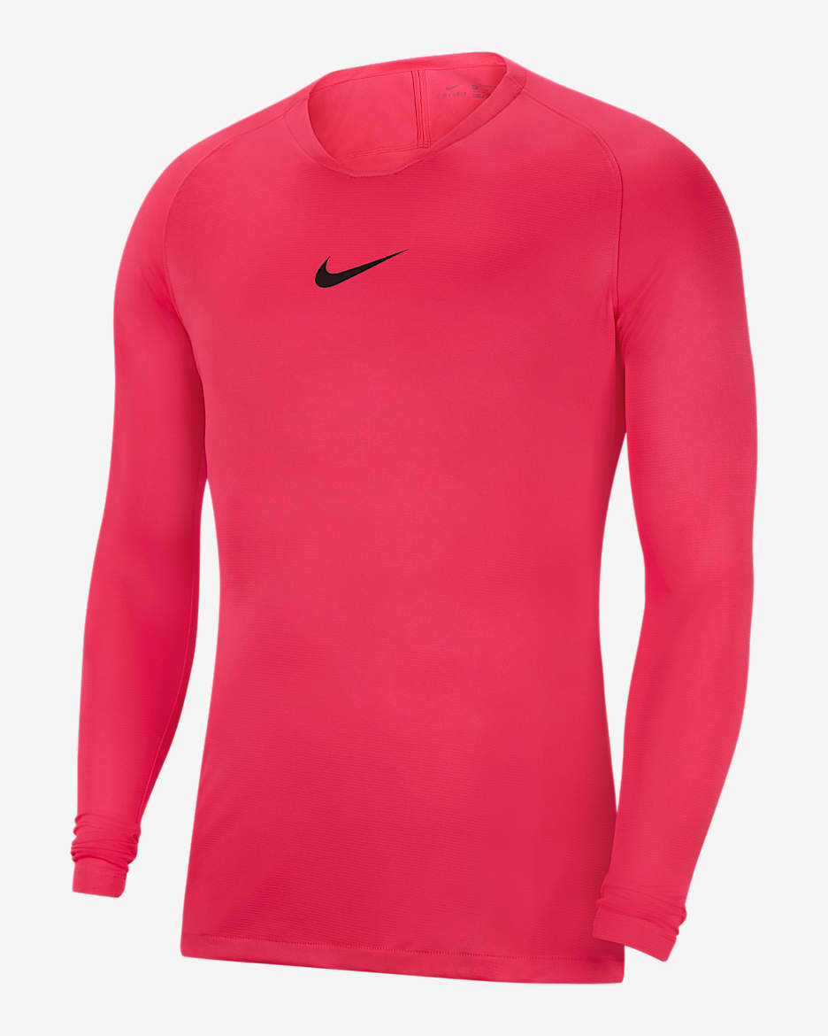 Nike Dri-FIT Park First Layer Men's Soccer Jersey - Hyper Pink/Black