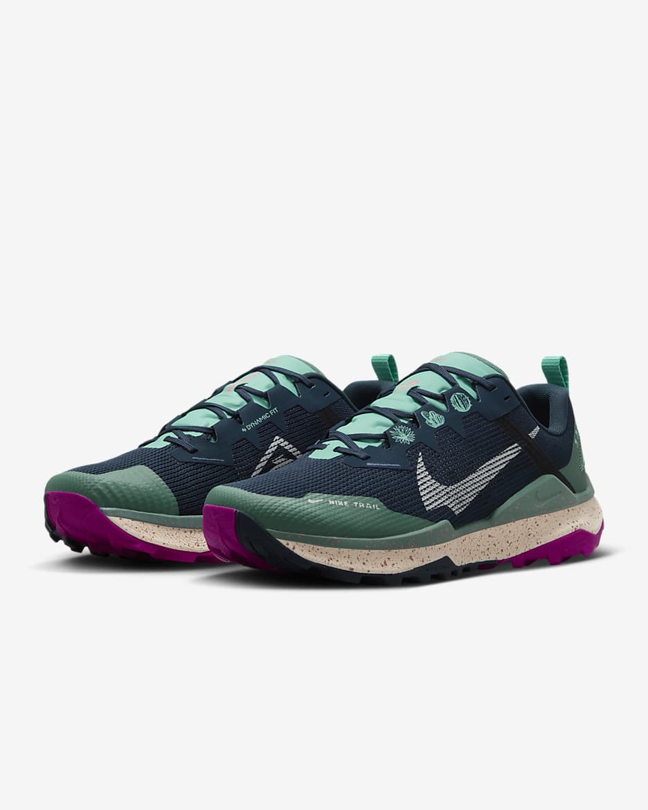 Nike Wildhorse 8 Arazi Tipi Erkek Koşu Ayakkabısı
 - Armory Navy/Bicoastal/Green Frost/Pale Ivory