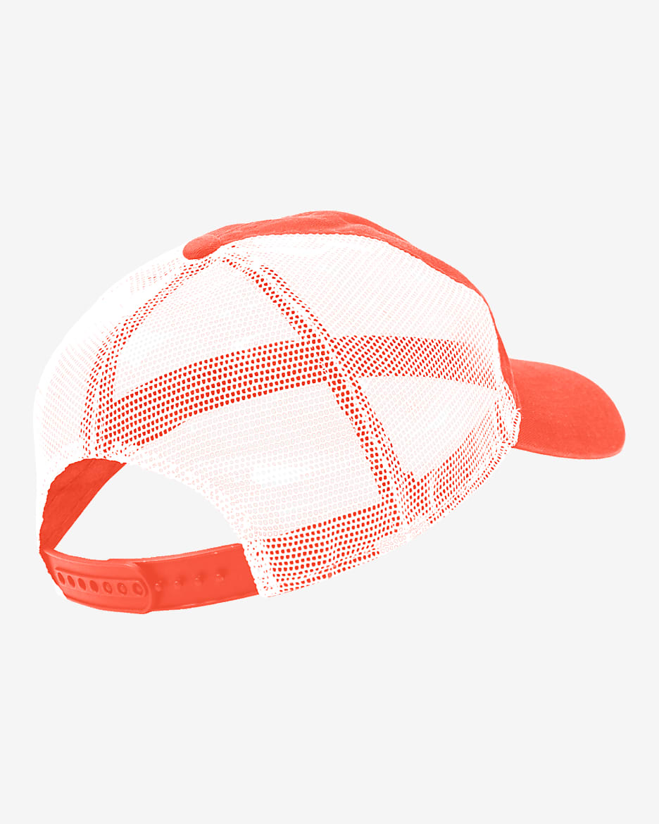 Clemson Heritage86 Nike College Trucker Hat - Team Orange