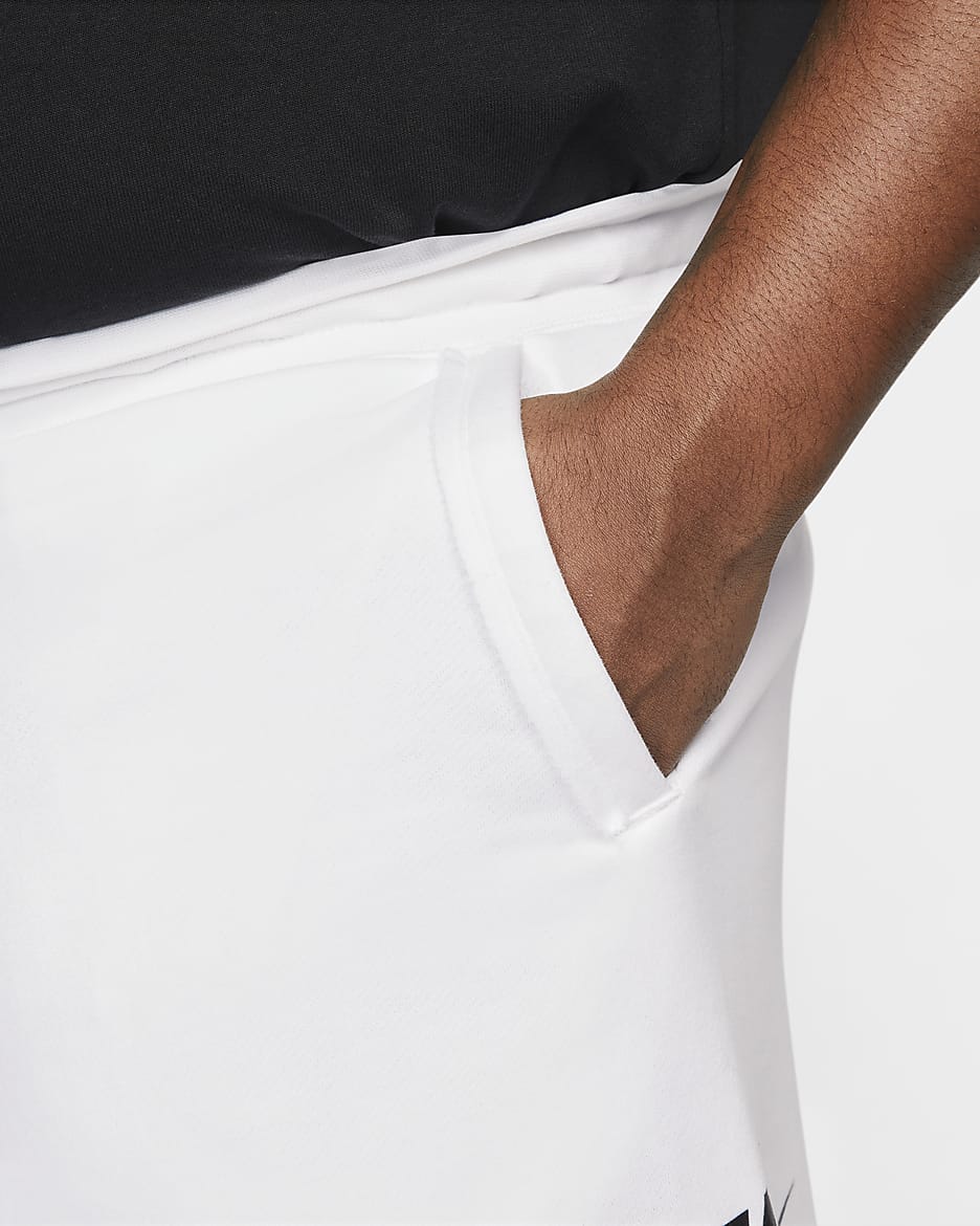 Shorts in French Terry Nike Club Alumni – Uomo - Bianco/Bianco/Nero