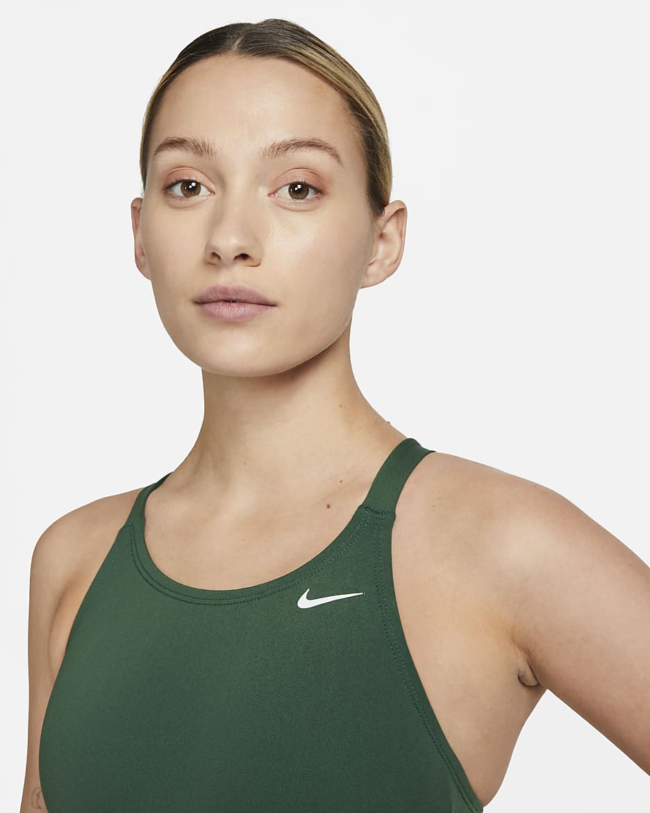 Traje de baño de una sola pieza para mujer Nike Swim Fastback - Verde desfiladero