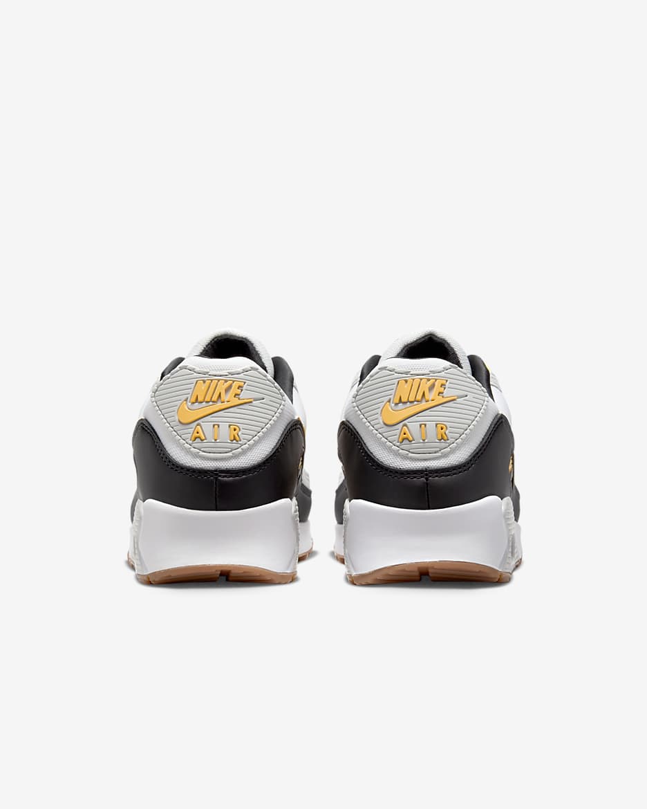 Nike Air Max 90-sko til mænd - hvid/Photon Dust/sort/Laser Orange