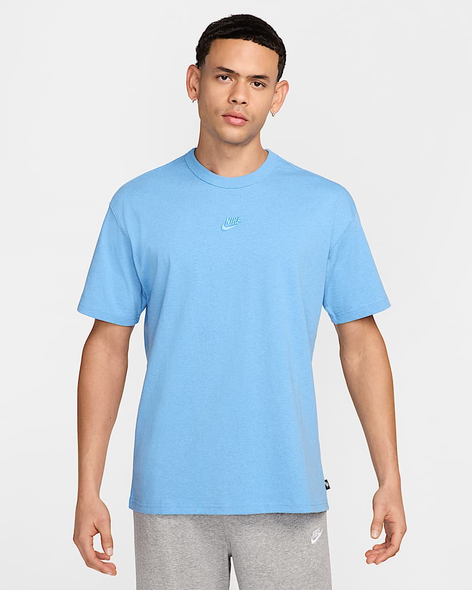 Nike Sportswear Premium Essentials-T-shirt til mænd - University Blue/Heather