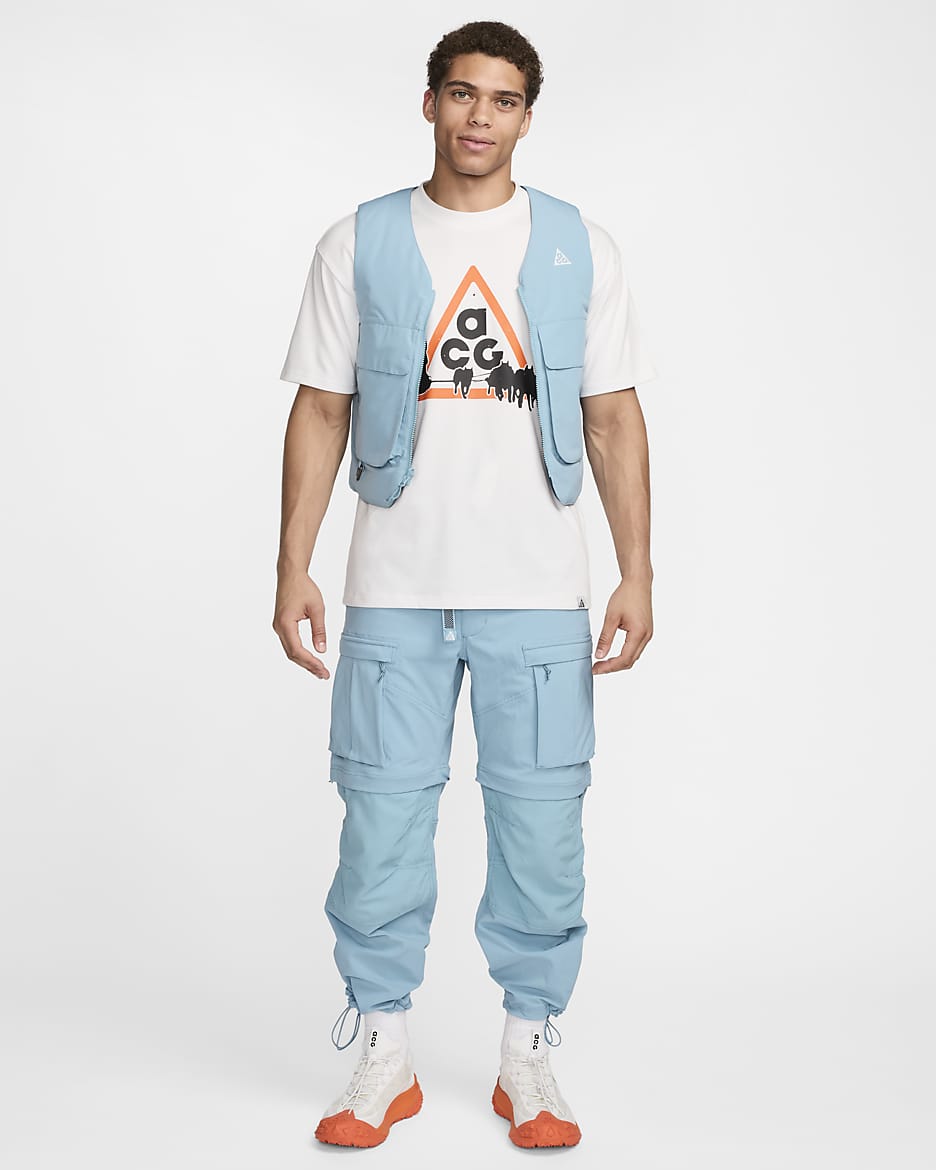 Pantalon cargo Nike ACG « Smith Summit » pour homme - Denim Turquoise/Armory Navy/University Red/Summit White