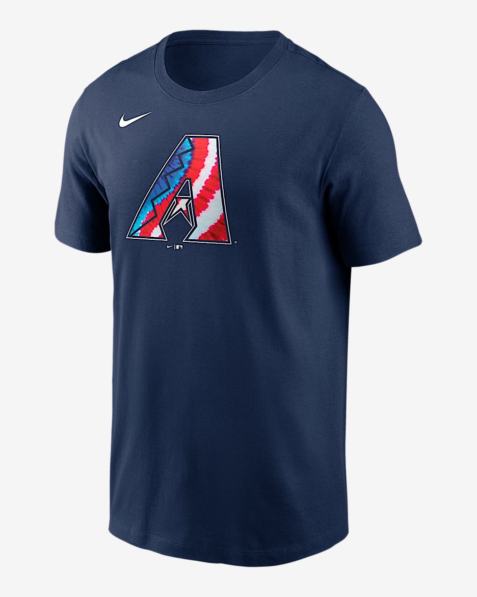Playera Nike de la MLB para hombre Arizona Diamondbacks Americana - Azul marino