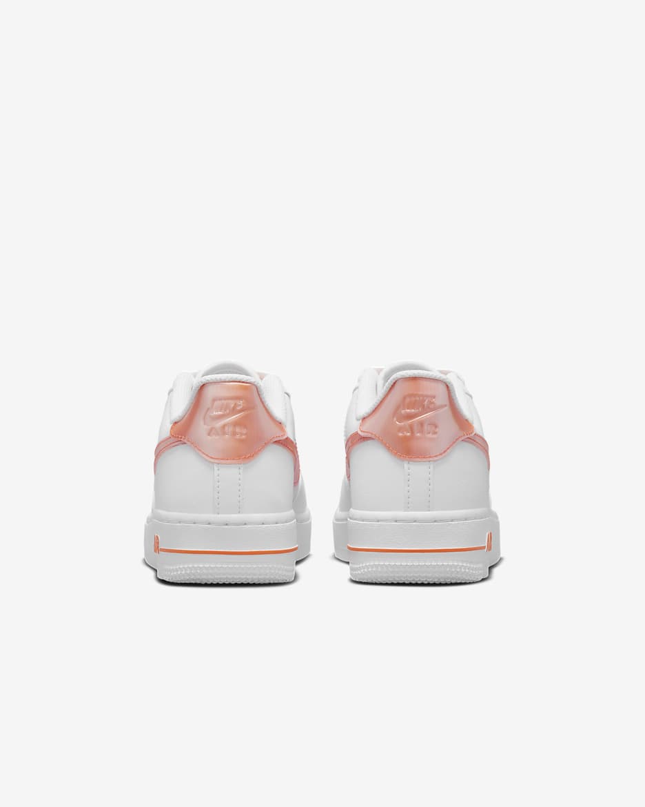 Nike Air Force 1 Next Nature Older Kids' Shoes - White/Safety Orange