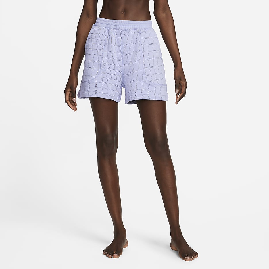 Nike Yoga Therma-FIT Luxe Women's Shorts - Light Thistle