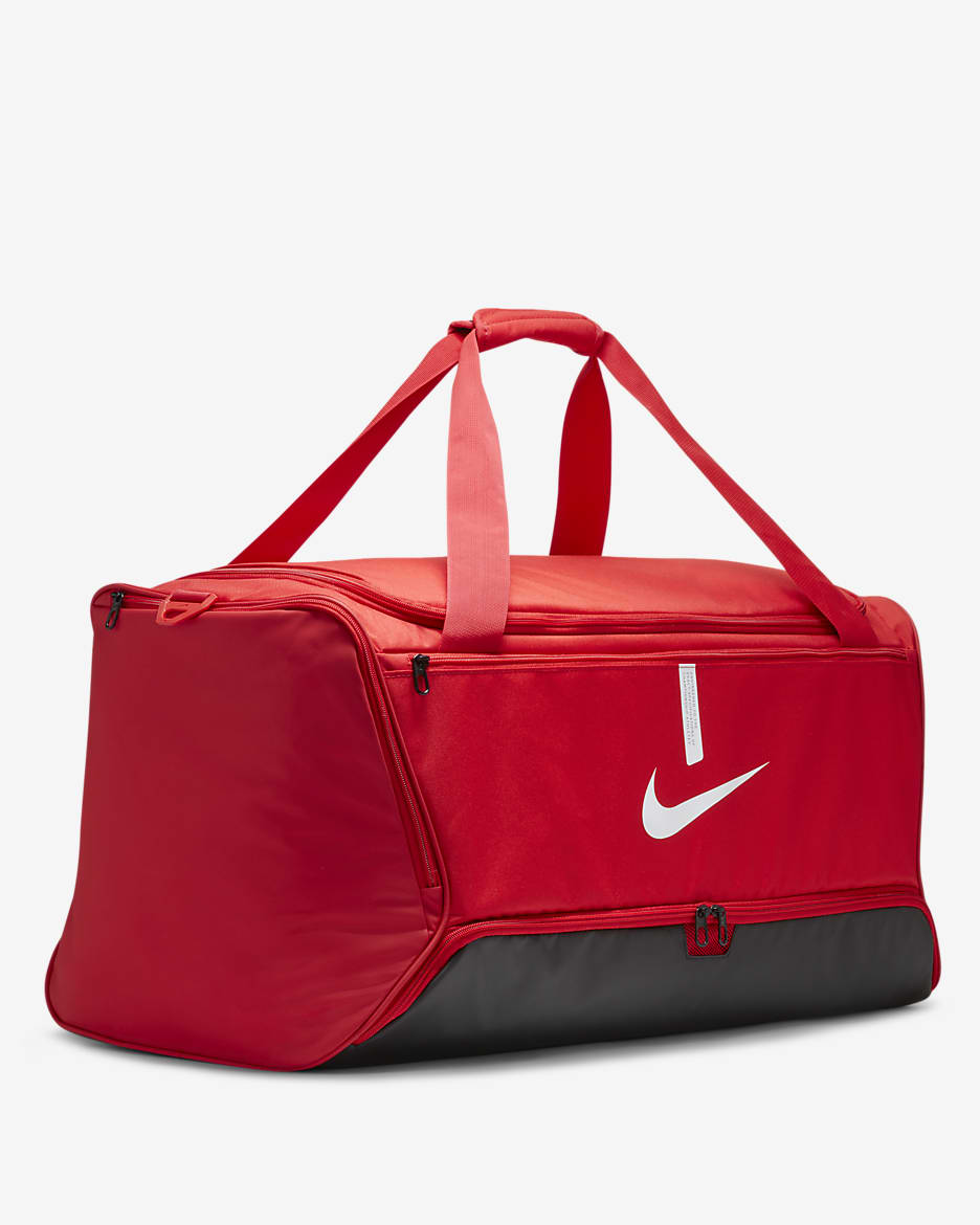 Nike Academy Team Football Duffel Bag (Large, 95L) - University Red/Black/White