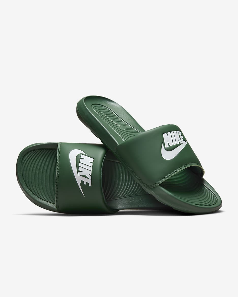 Nike Victori One Men's Slides - Fir/Fir/White