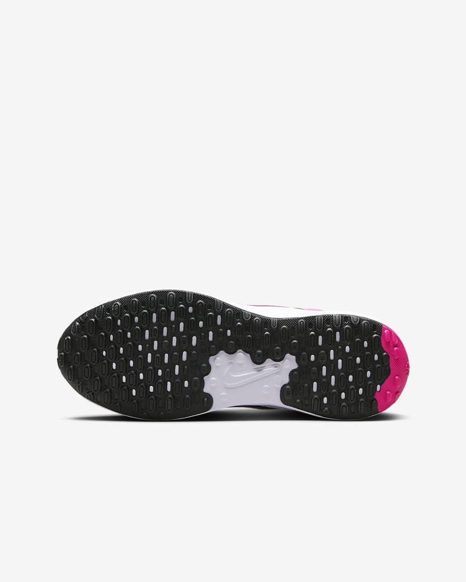 Nike Revolution 7 løpesko til store barn - Svart/Hvit/Hyper Pink