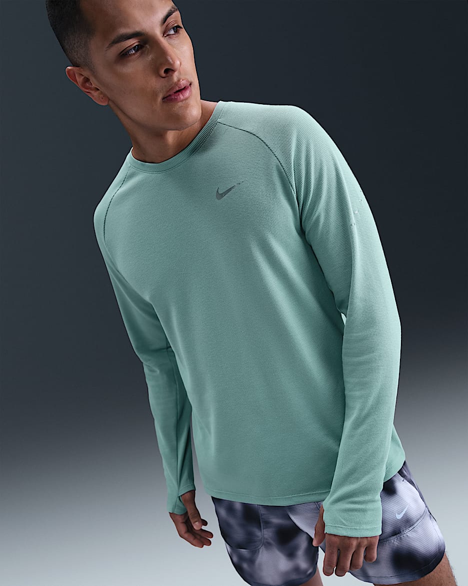 Nike Stride Men's Dri-FIT Running Waffle Crew - Cannon