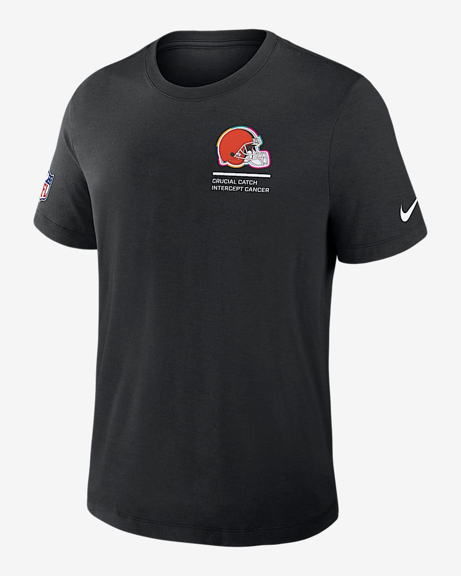 Cleveland Browns Crucial Catch Men's Nike Dri-FIT NFL T-Shirt - Black
