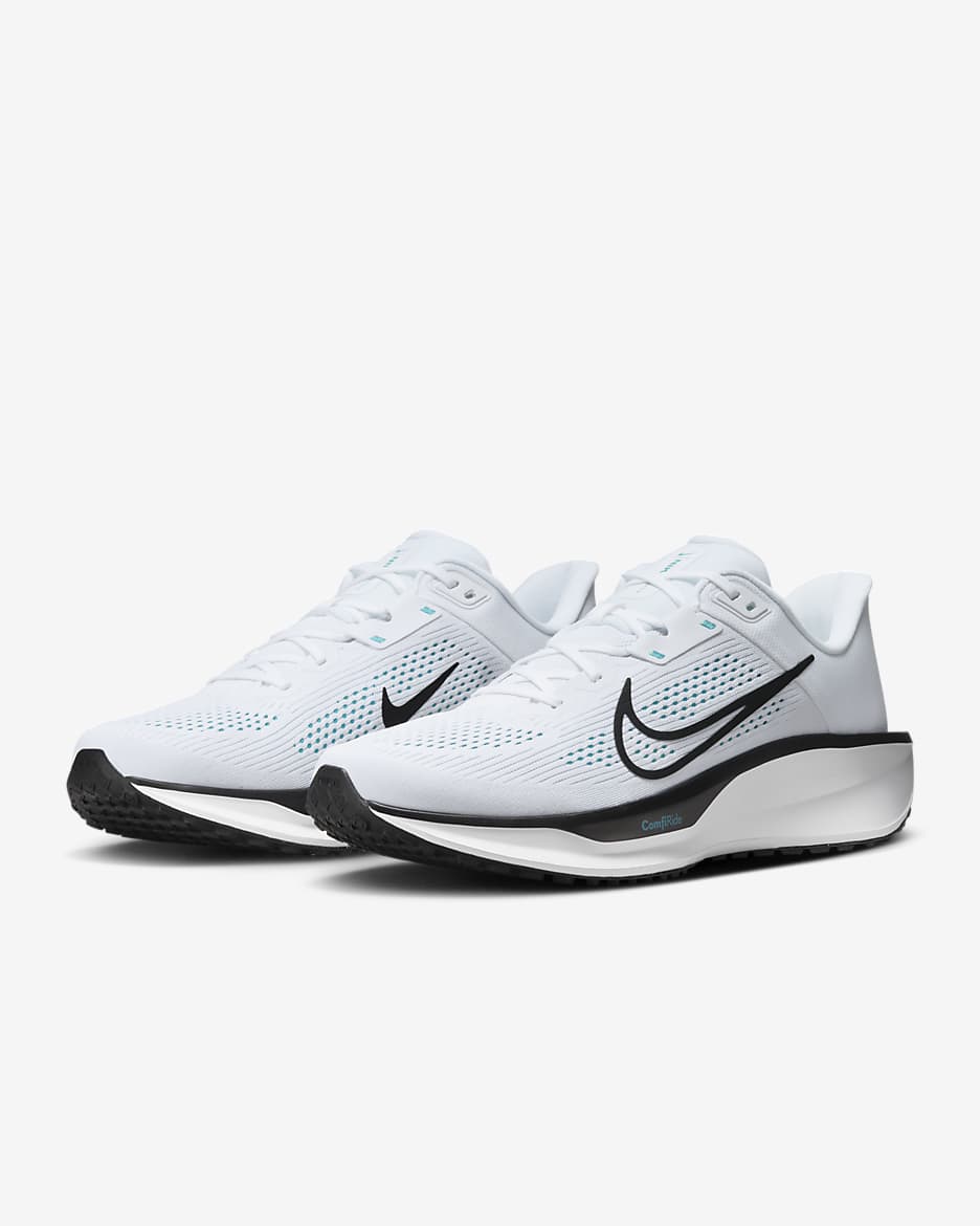 Tenis de correr en carretera para hombre Nike Quest 6 - Blanco/Cactus empolvado/Negro