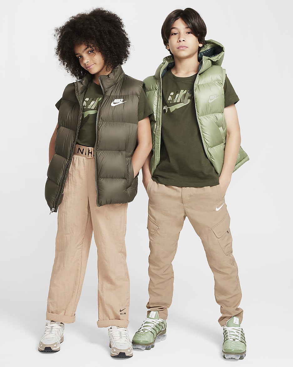 Nike Sportswear Big Kids' T-Shirt - Cargo Khaki