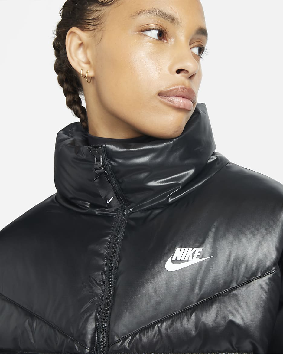 Nike Sportswear Therma-FIT City Series Damenjacke - Schwarz/Weiß