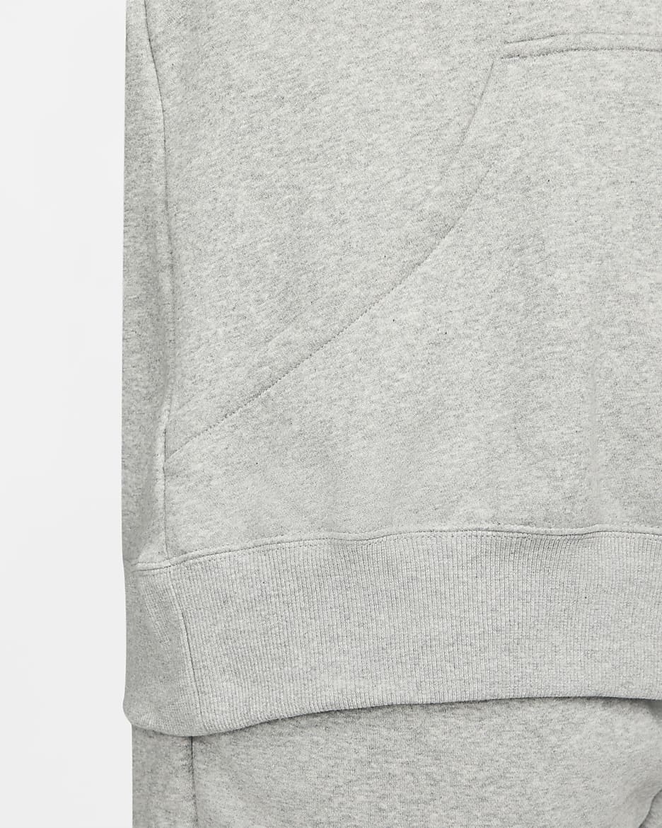 Nike Sportswear Phoenix Fleece Bol Kesimli Kadın Kapüşonlu Sweatshirt'ü (Büyük Beden) - Dark Grey Heather/Sail