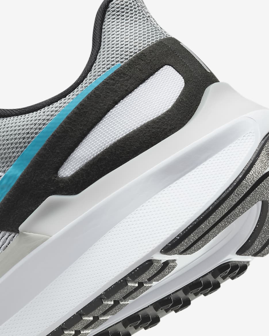 Nike Structure 25 Men's Road Running Shoes - White/Black/Hot Lava/Gamma Blue