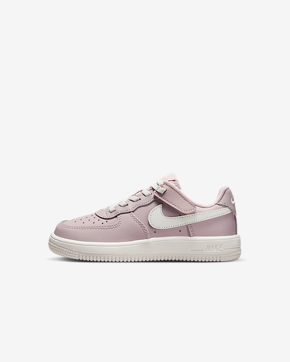 Nike Force 1 Low EasyOn Younger Kids' Shoes - Particle Rose/Sail