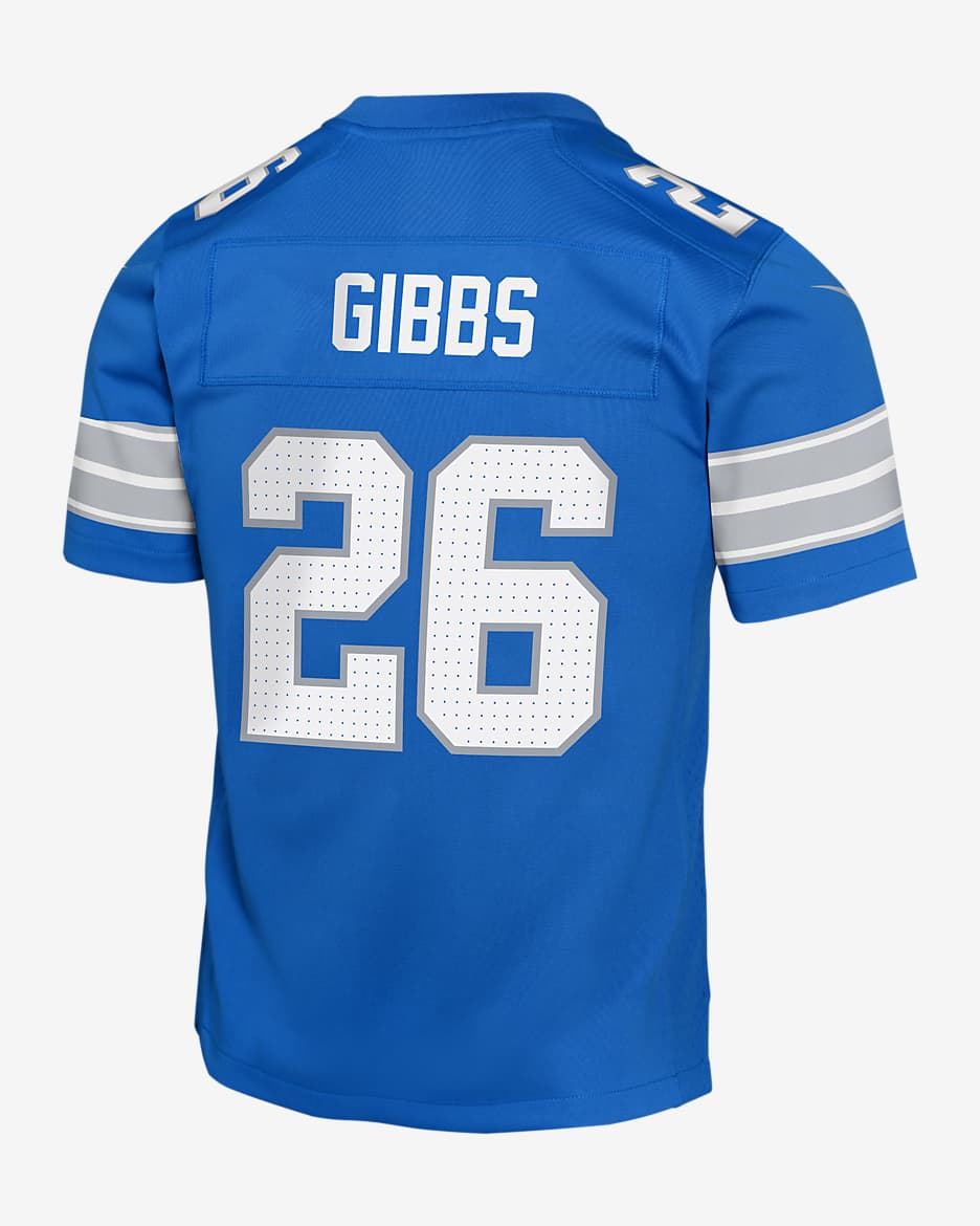 Jahmyr Gibbs Detroit Lions Big Kids' Nike NFL Game Jersey - Blue