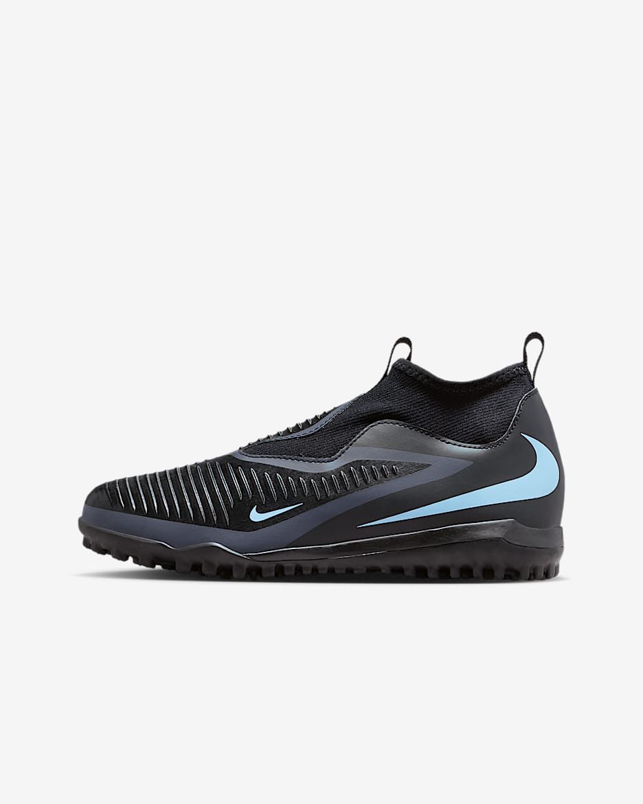 Chaussure de foot pour surface synthétique Nike Jr. Phantom 6 High Academy pour ado - Noir/Noir