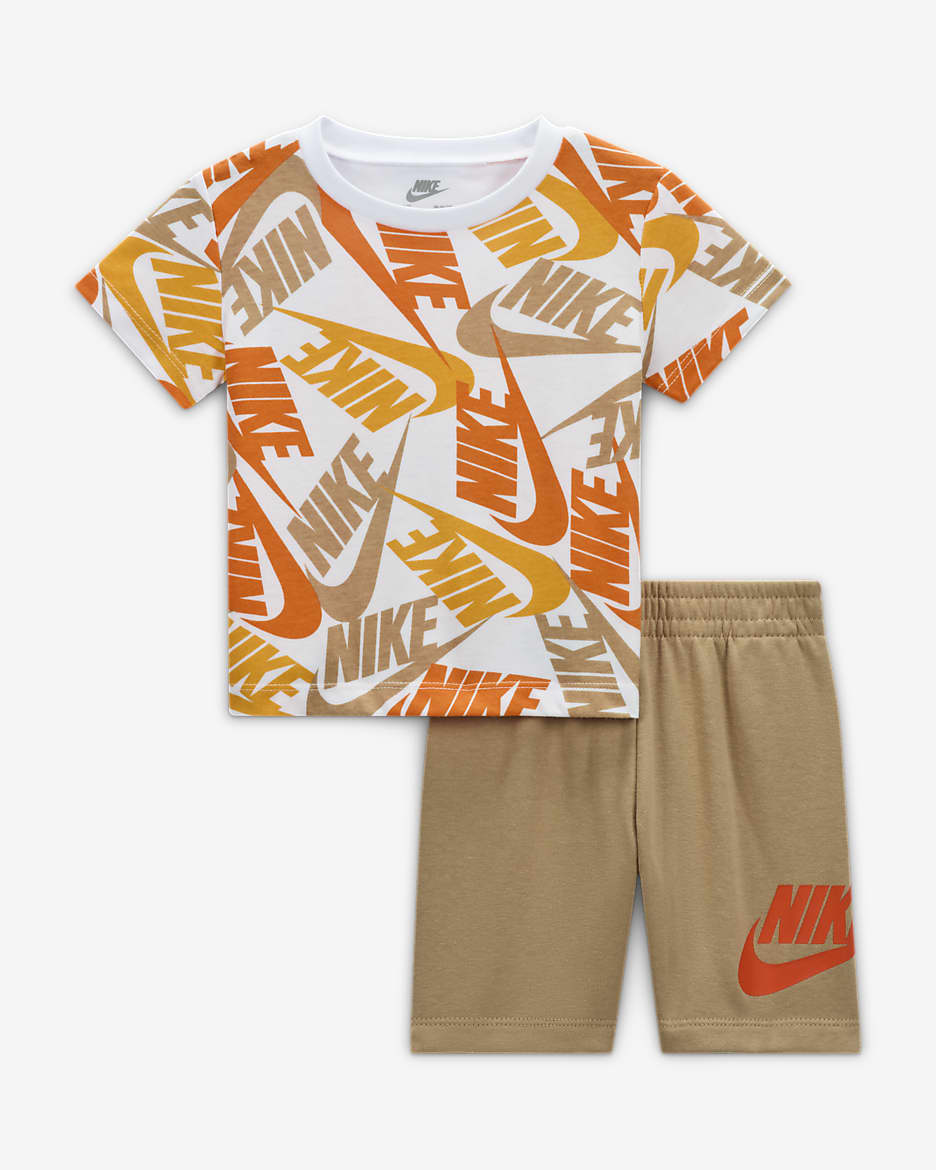 Nike Futura Toss Baby (12-24M) Shorts Set - Hemp