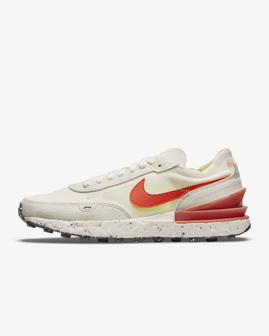 Calzado para mujer Nike Waffle One Crater SE - Marfil pálido/Hueso claro/Negro/Naranja