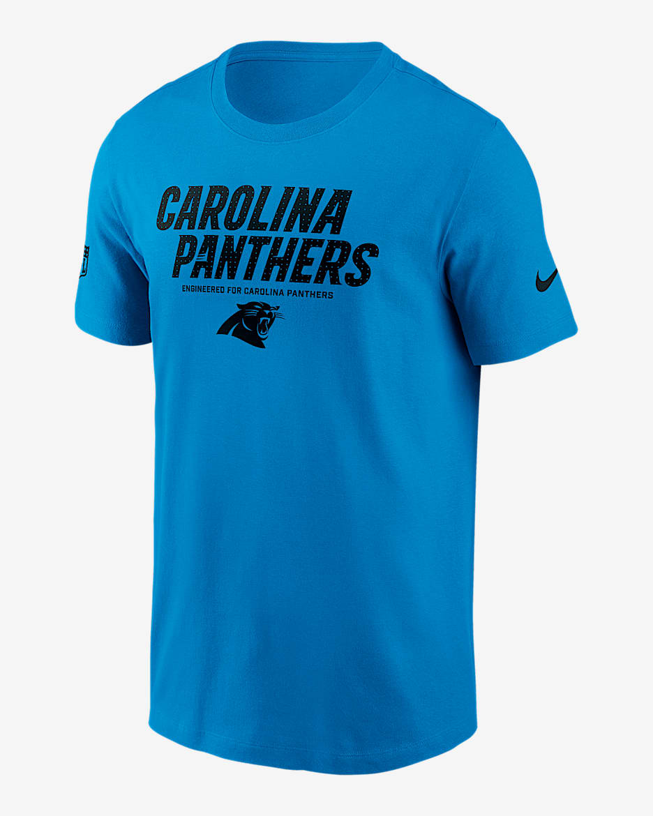 Carolina Panthers Sideline Team Issue Men's Nike Dri-FIT NFL T-Shirt - Blue