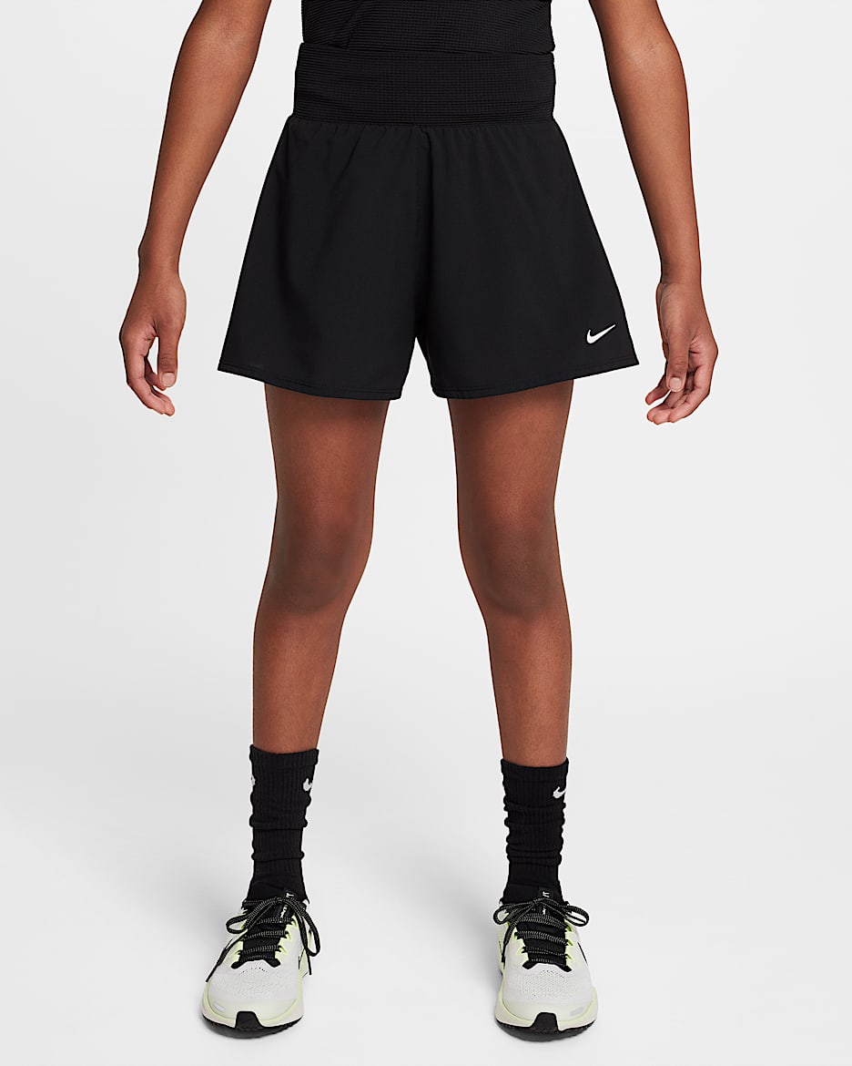 Nike Girls' Dri-FIT Shorts - Black/White