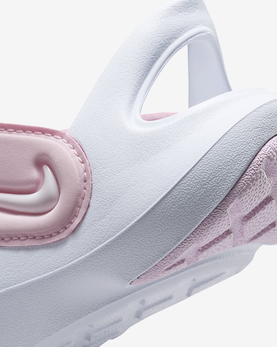 Sandálias Nike Aqua Swoosh para criança - Rosa Foam/Branco