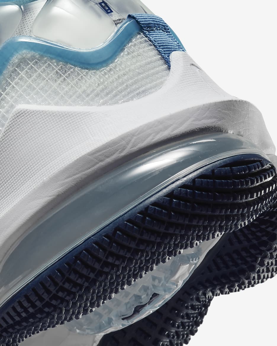 LeBron 19 Basketball Shoe - White/Blue Void/Dutch Blue