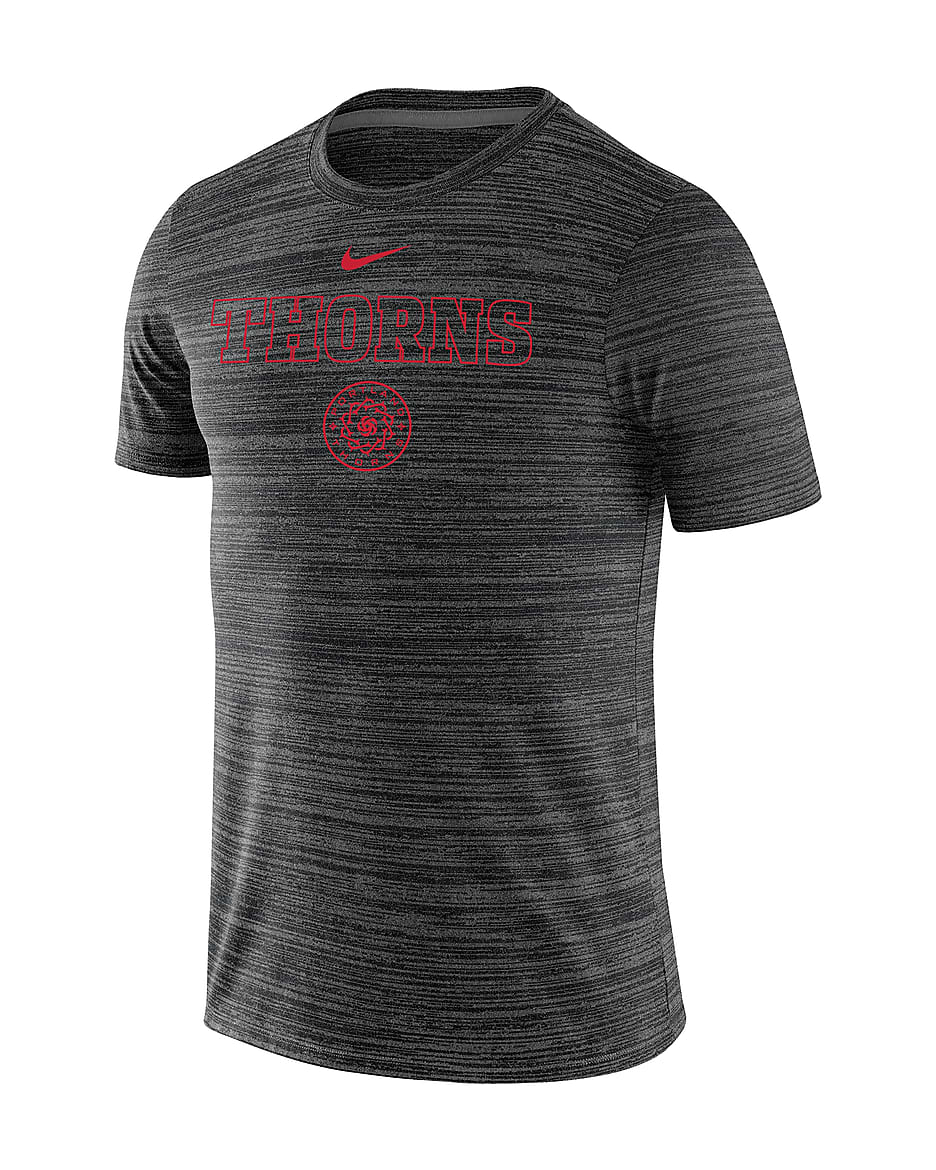 Playera de fútbol Nike para hombre Portland Thorns Velocity Legend - Negro