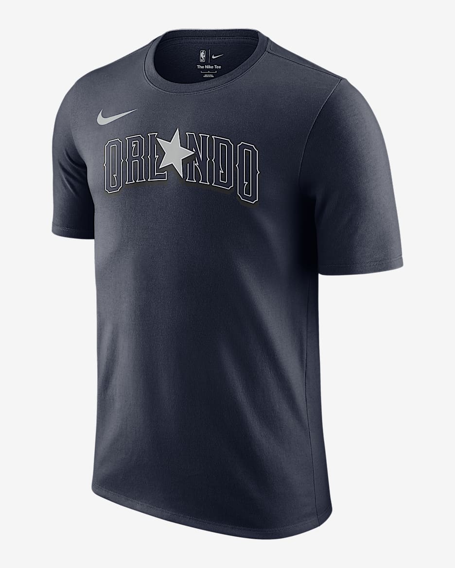 Playera Nike NBA para hombre Orlando Magic Essential City Edition - Azul marino universitario
