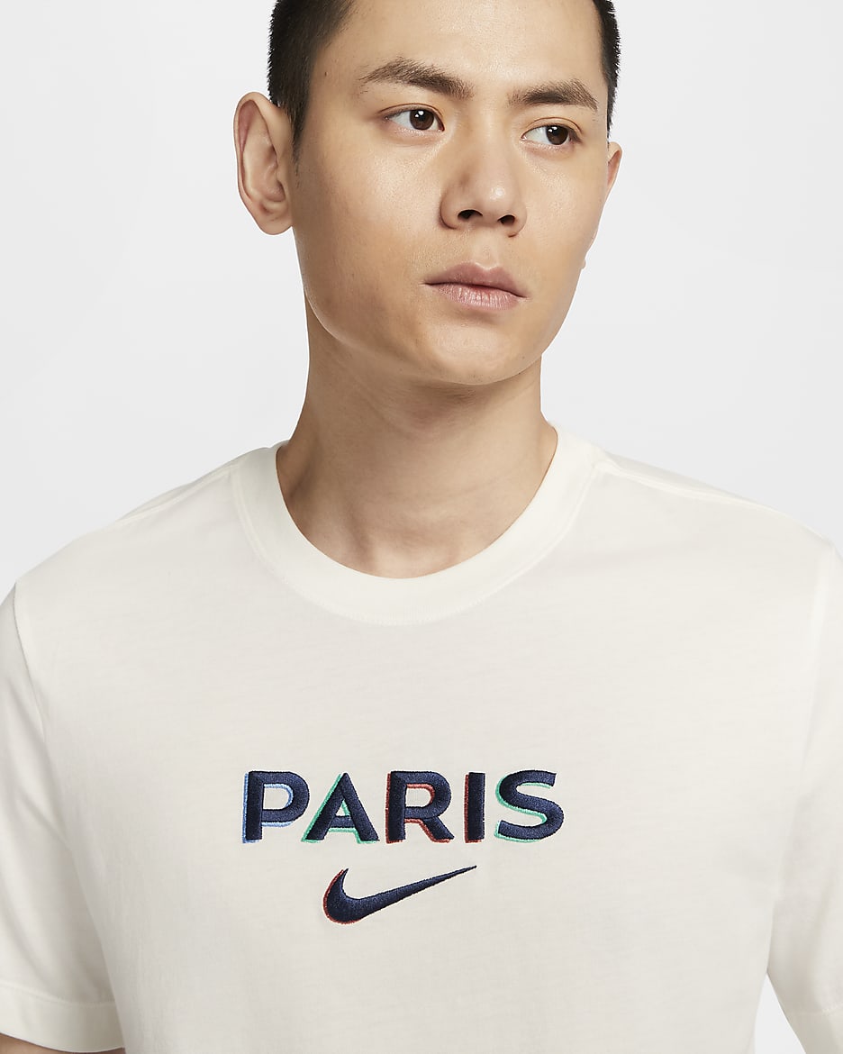 Paris Saint-Germain Men's Nike Soccer T-Shirt - Sail