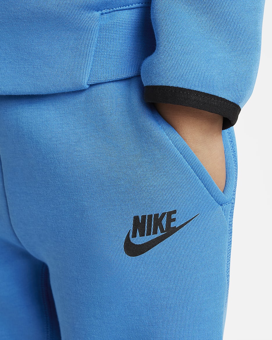 Nike Sportswear Tech Fleece Full-Zip Set Toddler 2-Piece Hoodie Set - Light Photo Blue