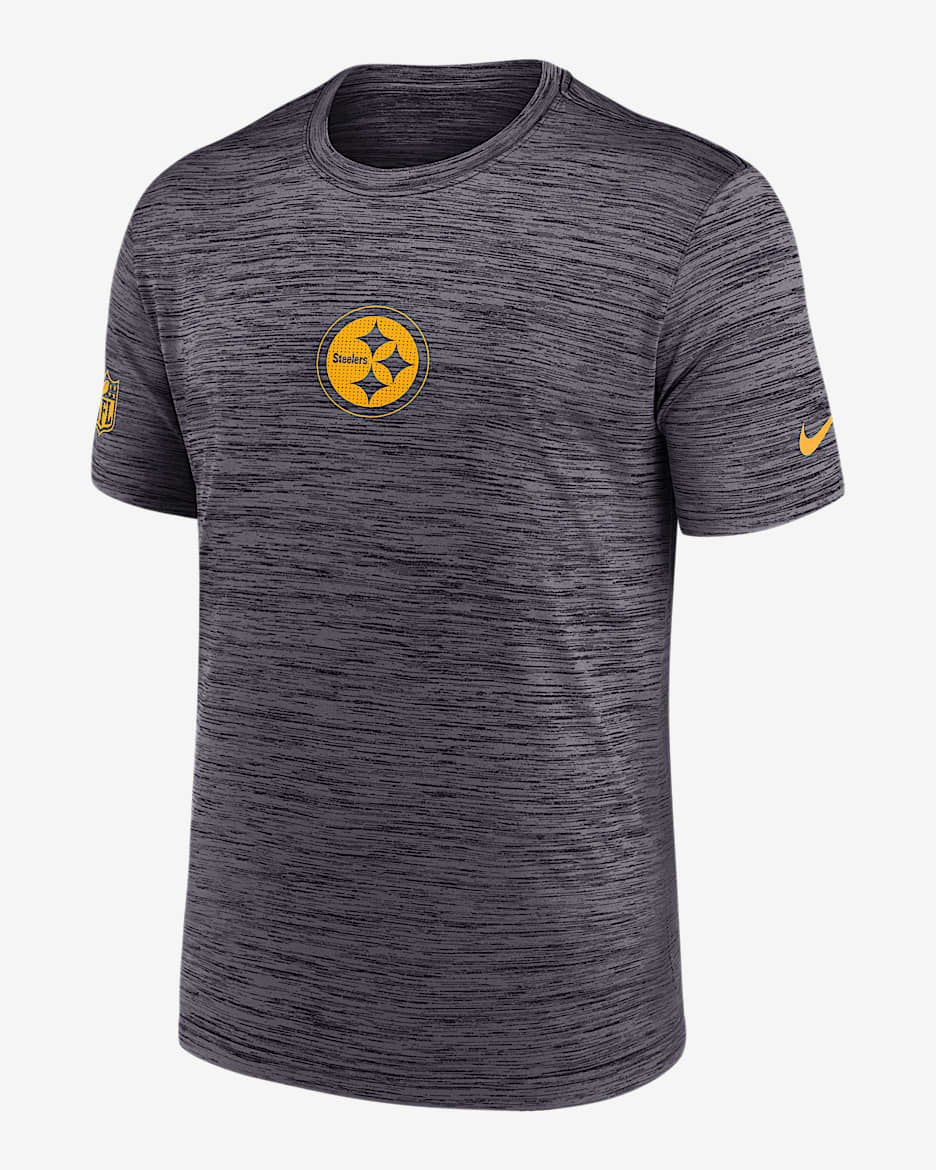 Pittsburgh Steelers Sideline Team Issue Velocity Men's Nike Dri-FIT NFL T-Shirt - Black