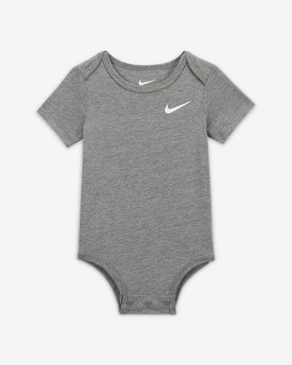 Nike Baby (3–6M) Swoosh Bodysuit (3-Pack) - Multi-Colour