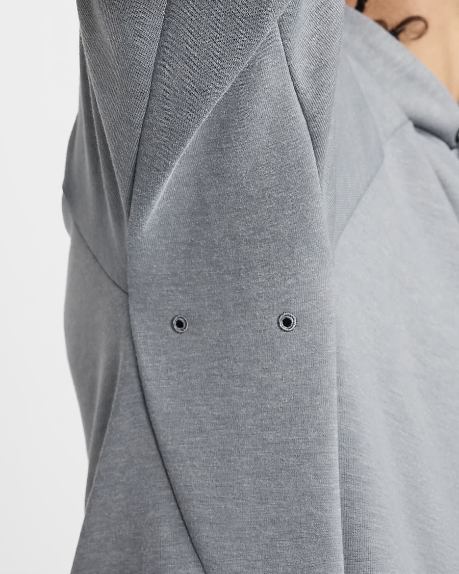 Alsidig Nike Primary Dri-FIT UV-pullover-hættetrøje til mænd - Cool Grey/Heather/Cool Grey