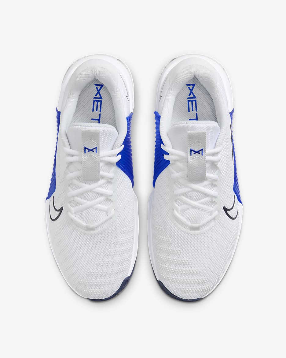 Tenis de entrenamiento para hombre Nike Metcon 9 - Blanco/Azul carrera/Obsidiana/Platino puro